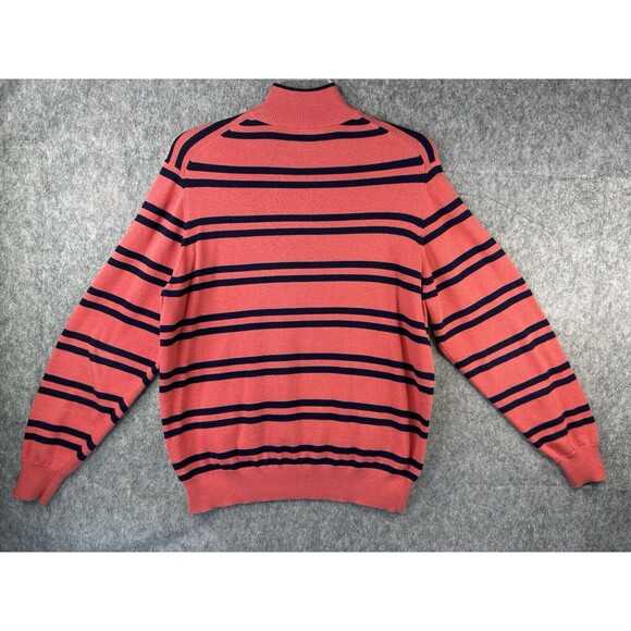 Andrew Carrington Legend Sweater Men's Sz M Mock Neck 1/4 Zip Cashmere Blend - Picture 4 of 8